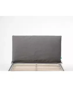 Testiera piazza e mezza in tessuto "soffy" tortora 120 cm Occasione Imperdibile